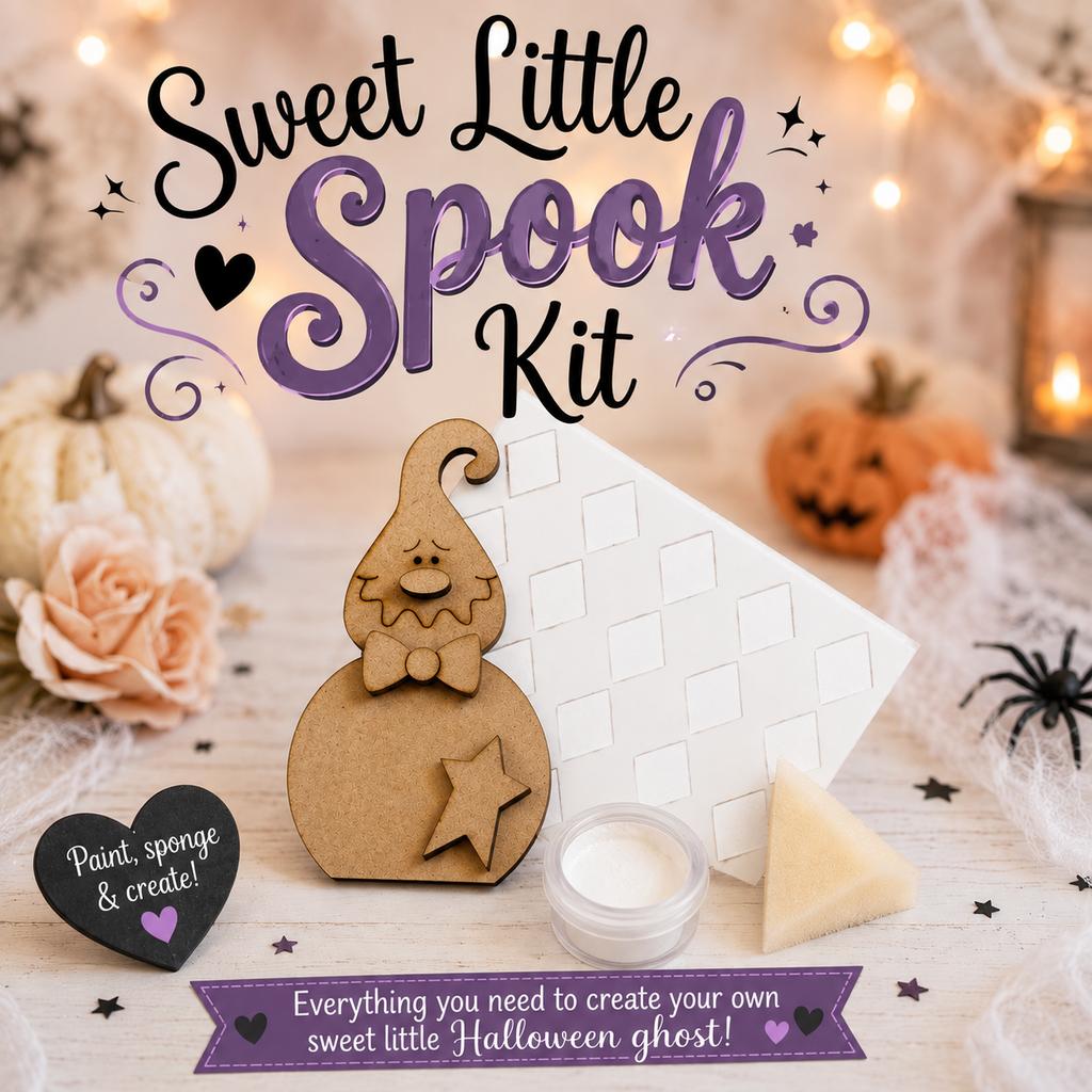 👻 Sweet Little Spook Wood Craft Kit