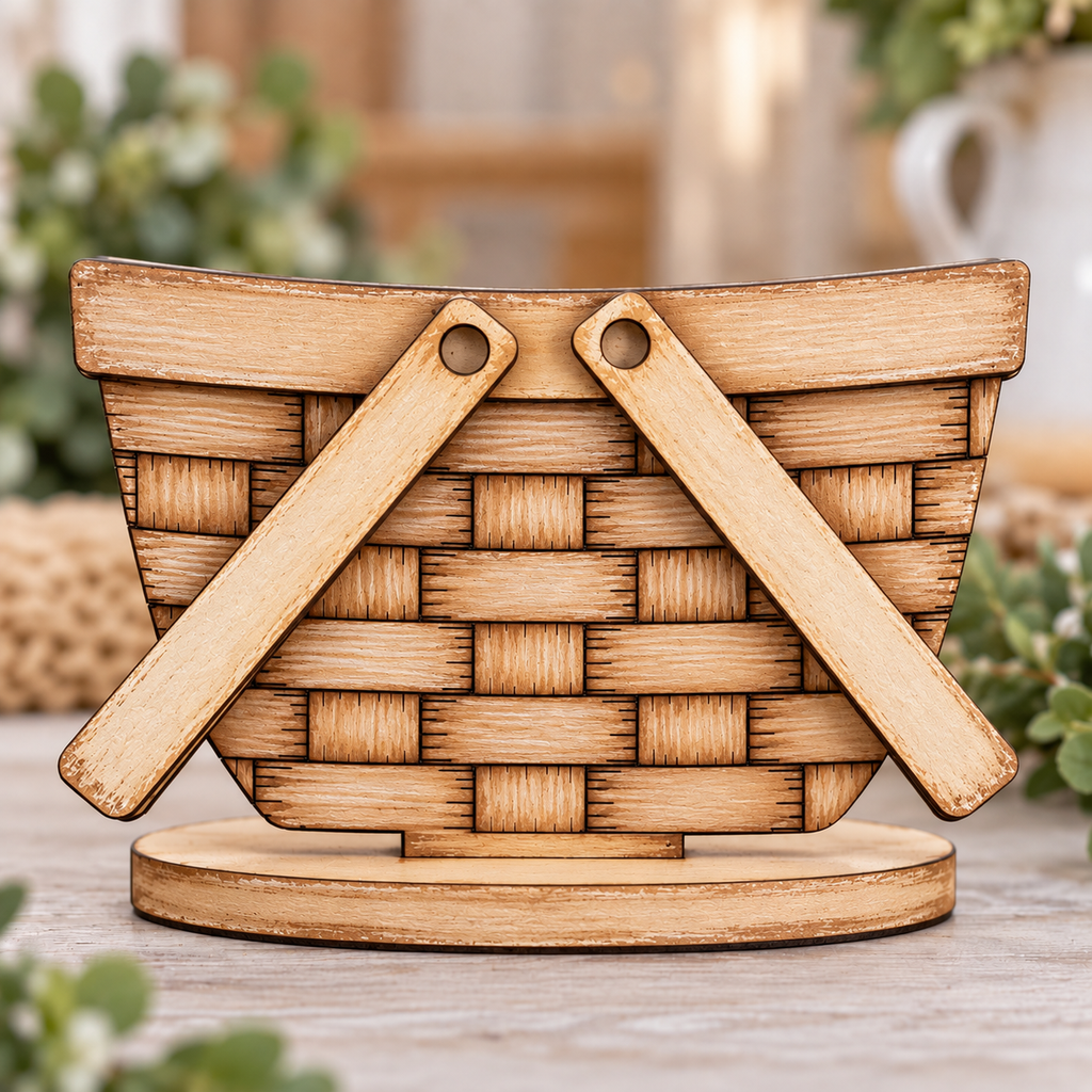 Little Basket Insert Bases – Basket Weave and Picnic Basket Designs