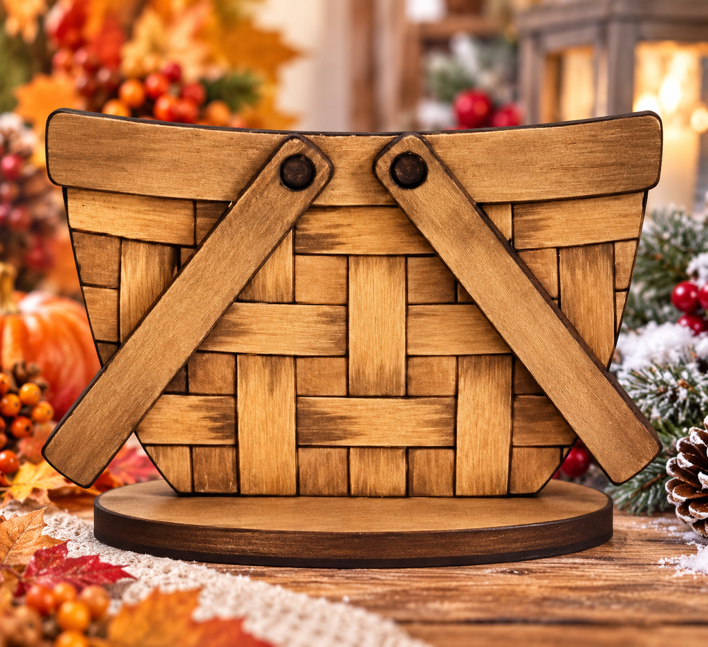 Little Basket Insert Bases – Basket Weave and Picnic Basket Designs