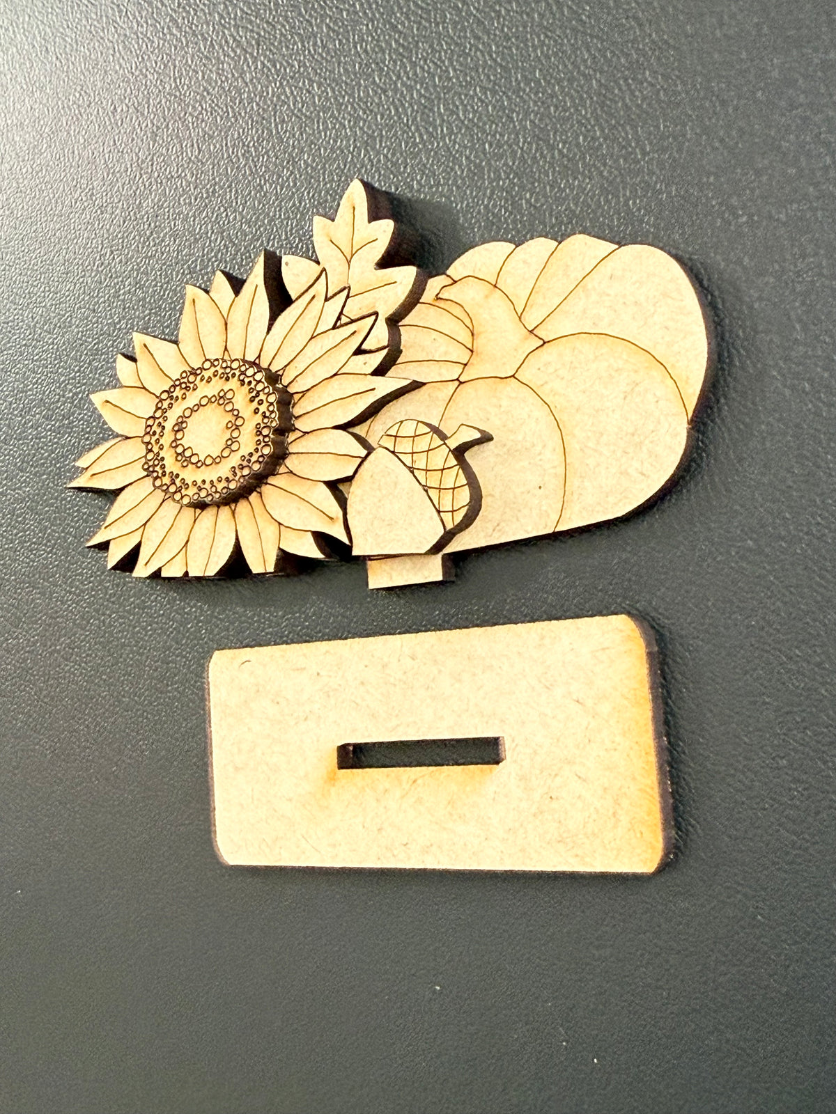 🌻 Little Sunflower & Pumpkin Shelf Sitter Wood Blank