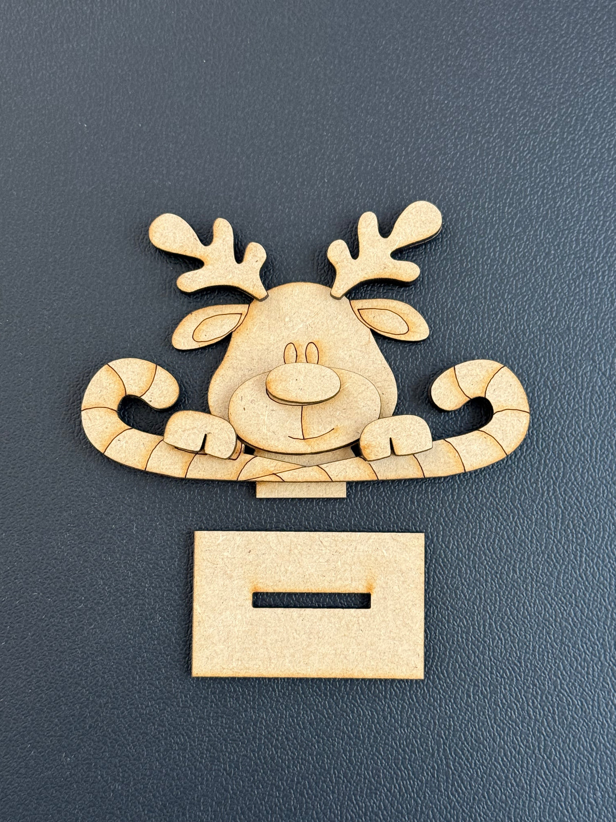 🦌🍬 Little Reindeer Candy Cane Shelf Sitter Wood Blank