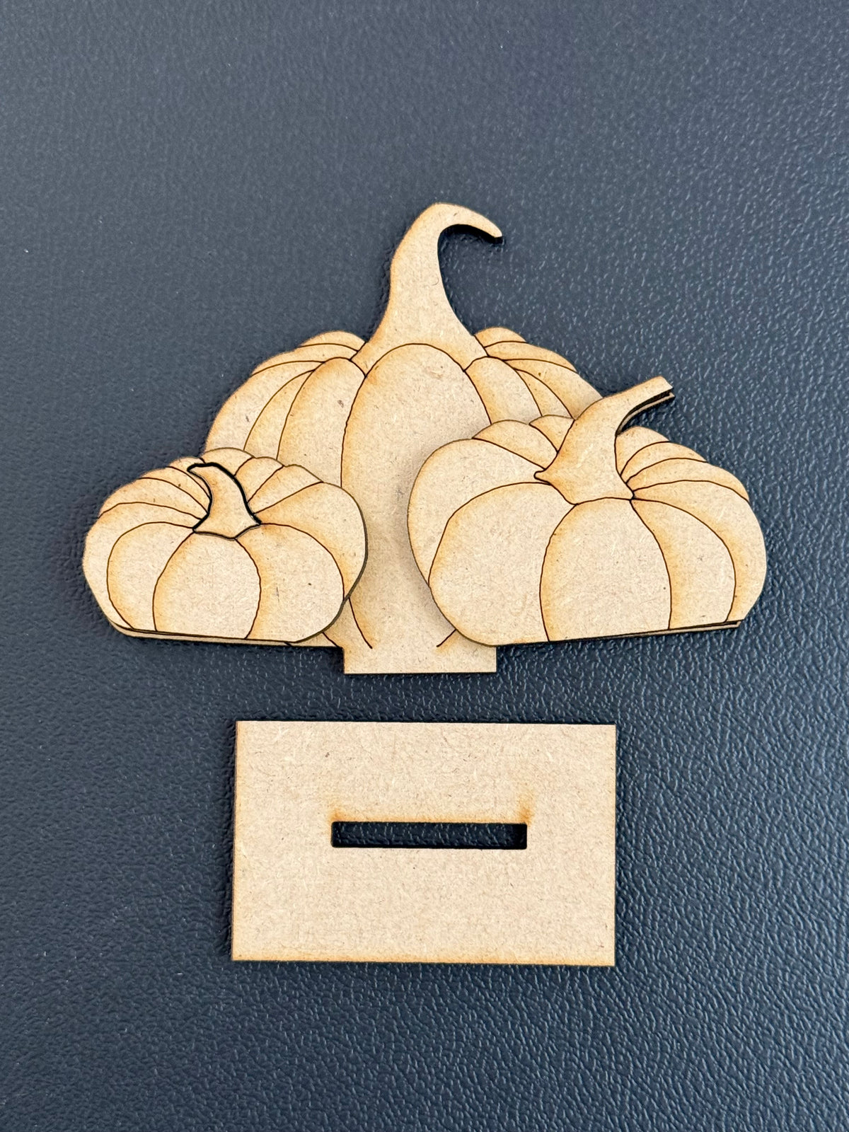 🎃 Little Triple Pumpkin Shelf Sitter Wood Blank