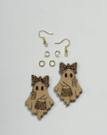 Spooky Chic Ghost Earring DIY Kit | Leopard Print Ghost Earrings