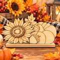 🌻 Little Sunflower & Pumpkin Shelf Sitter Wood Blank